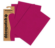 Decopatch Papers - Pack of 3 sheets - 11 3/4 x 15 3/4 - Hot Pink