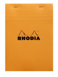 Rhodia Staplebound Notepad - Graph 80 sheets - 6 x 8 1/4 - Orange cover