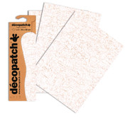 Decopatch Papers - Pack of 3 sheets - 11 3/4 x 15 3/4 - White Crackle