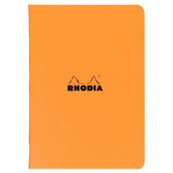 Rhodia Slim Staplebound Notebook - Lined 48 sheets - 8 1/4 x 11 3/4 - Orange cover