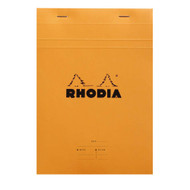 Rhodia Meeting Pad - 80 Lined Sheets - 6 x 8 1/4 - Orange cover