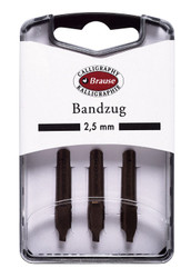Brause Bandzug Calligraphy Nibs - Box of 3 nibs - 2.5 mm
