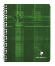 Clairefontaine Wirebound Notebook - Ruled w/margin 60 sheets - 6 1/2 x 8 1/4