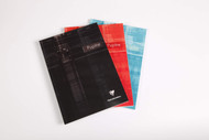 Clairefontaine Staplebound Notepad - Ruled w/ margin 80 sheets - 8 1/2 x 11 3/4 - Assorted Colors