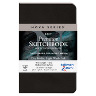 Stillman & Birn Nova Series - Softcover Sketchbook - Portrait 3 x 5 - 150gsm Grey Paper