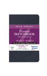 Stillman & Birn Zeta Series - Softcover Sketchbook - Portrait  3 x 5 - 270gsm White Paper