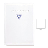 Clairefontaine Tablets "Triomphe" Stationery - Blank 50 sheets - 8 1/4 x 11 3/4 Extra White