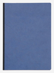Clairefontaine Clothbound Notebook w/ elastic closure  - Ruled 96 sheets - 6 x 8 1/4 - Blue