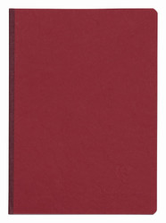 Clairefontaine Clothbound Notebook w/ elastic closure  - Ruled 96 sheets - 6 x 8 1/4 - Red
