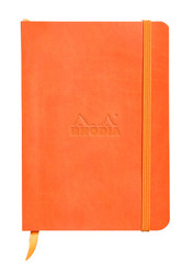 Rhodia Rhodiarama Soft Notebook - 72 Dots Sheets - 4 x 5 1/2 - Tangerine