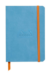 Rhodia Rhodiarama Soft Notebook - 72 Dots Sheets - 4 x 5 1/2 - Turquoise
