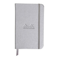 Rhodia Webnotebook Webbies - Lined 96 sheets - 3 1/2 x 5 1/2 - Silver cover