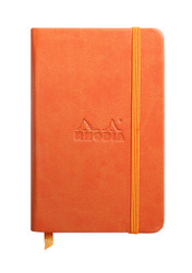 Rhodia Rhodiarama Webnotebook - Blank 96 sheets - 3 1/2 x 5 1/2 - Tangerine cover