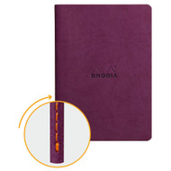 Rhodia Rhodiarama Sewn Spine Notebook - Dot grid 32 Sheets - 6 x 8 1/4 - Purple