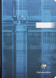 Clairefontaine Clothbound Notebook - Graph 96 sheets - 6 x 8 1/4 - Assorted Colors