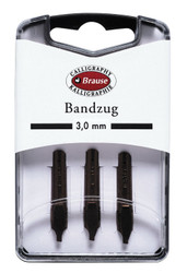 Brause Bandzug Calligraphy Nibs - Box of 3 nibs - 3 mm
