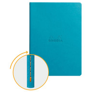 Rhodia Rhodiarama Sewn Spine Notebook - Dot grid 32 Sheets - 6 x 8 1/4 - Turquoise