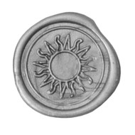 Herbin Brass Seal for wax - Symbol no wood handle - Sun