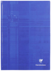 Clairefontaine Hardcover Notebook - Ruled 96 sheets - 8 1/4 x 11 3/4 - Blue