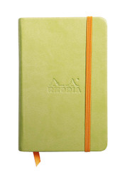 Rhodia Rhodiarama Webnotebook - Lined 96 sheets - 3 1/2 x 5 1/2 - Anise cover