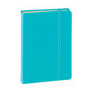 Quo Vadis Habana Bound Journal - 80 Lined Sheets - Ivory Paper - 4 x 6 - Turquoise