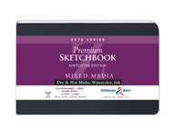 Stillman & Birn Zeta Series - Softcover Sketchbook - Landscape 8 x 5 - 270gsm White Paper