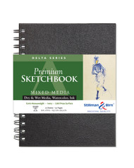 Stillman & Birn Delta Series - Wirebound Sketchbook - Portrait 6 x 8 - 270gsm Ivory Paper