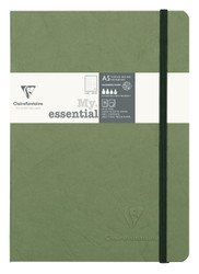 Clairefontaine "My Essential" Bound Paginated Notebook - 96 Dots Sheets - 6 x 8 1/4 - Green