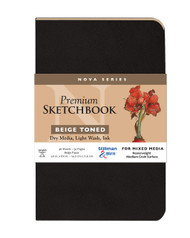 Stillman & Birn Nova Series - Softcover Sketchbook - Portrait 5 x 8 - 150gsm Beige Paper