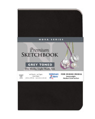 Stillman & Birn Nova Series - Softcover Sketchbook - Portrait 5 x 8 - 150gsm Grey Paper