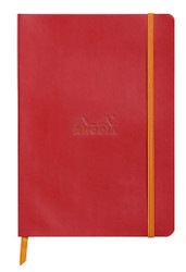 Rhodia Rhodiarama Soft Notebook - 80 Lined Sheets - 6 x 8 1/4 - Poppy