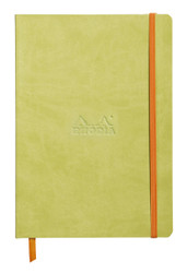 Rhodia Rhodiarama Soft Notebook - 80 Dots Sheets - 6 x 8 1/4 - Anise