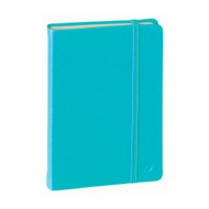 Quo Vadis Habana Bound Journal - 80 Lined Sheets - Ivory Paper - 6 1/4 x 9 2/3 - Turquoise