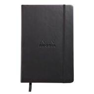 Rhodia Webnotebook Webbies - Lined 96 sheets - 5 1/2 x 8 1/4 - Black cover
