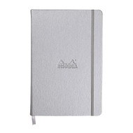 Rhodia Webnotebook Webbies - Lined 96 sheets - 5 1/2 x 8 1/4 - Silver cover