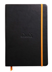Rhodia Rhodiarama Webnotebook - Lined 96 sheets - 5 1/2 x 8 1/4 - Black cover