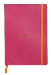 Rhodia Rhodiarama Soft Notebook - 80 Dots Sheets - 6 x 8 1/4 - Raspberry
