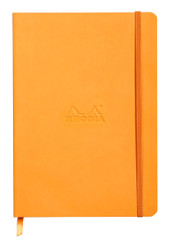 Rhodia Rhodiarama Soft Notebook - 80 Dots Sheets - 6 x 8 1/4 - Orange