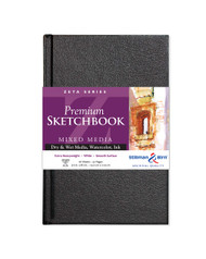 Stillman & Birn Zeta Series - Hardbound Sketchbook - Portrait 5 x 8 - 270gsm White Paper