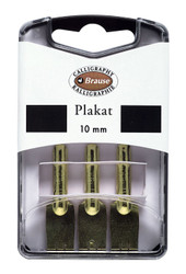 Brause Plakat Calligraphy Nibs - Box of 3 nibs - 10 mm