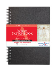Stillman & Birn Alpha Series - Wirebound Sketchbook - Portrait 7 x 10 - 150gsm White Paper