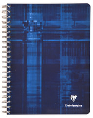 Clairefontaine Wirebound Notebook - Graph w/4 tabs 112 sheets - 8 1/4 x 11 3/4
