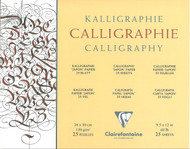 Clairefontaine Calligraphy Pad - Simili Japon Paper - 25 sheets - 9 1/2 x 12