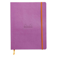 Rhodia Rhodiarama Softcover Notebook - 80 Lined Sheets - 9 3/4 x 7 1/2 - Lilac