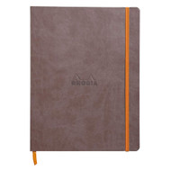 Rhodia Rhodiarama Softcover Notebook - 80 Lined Sheets - 9 3/4 x 7 1/2 - Chocolate