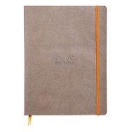 Rhodia Rhodiarama Softcover Notebook - 80 Dots Sheets - 9 3/4 x 7 1/2 - Taupe