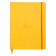 Rhodia Rhodiarama Softcover Notebook - 80 Lined Sheets - 9 3/4 x 7 1/2 - Yellow