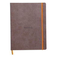 Rhodia Rhodiarama Softcover Notebook - 80 Dots Sheets - 9 3/4 x 7 1/2 - Chocolate