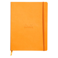 Rhodia Rhodiarama Softcover Notebook - 80 Lined Sheets - 9 3/4 x 7 1/2 - Orange
