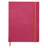 Rhodia Rhodiarama Softcover Notebook - 80 Dots Sheets - 9 3/4 x 7 1/2 - Raspberry